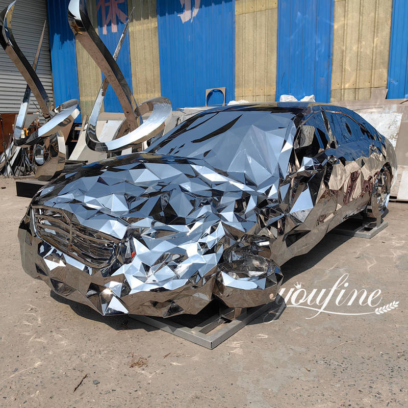 steel car sculpture