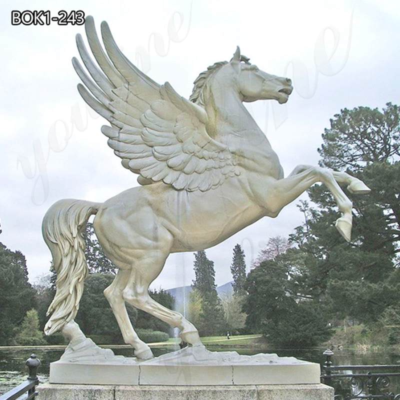 Bronze Pegasus Garden Life-size Horse Wing Statue for Sale BOK1-243