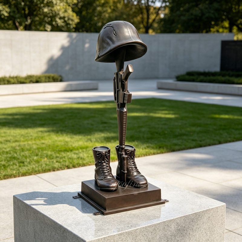 Battlefield Cross Statue for Veterans park