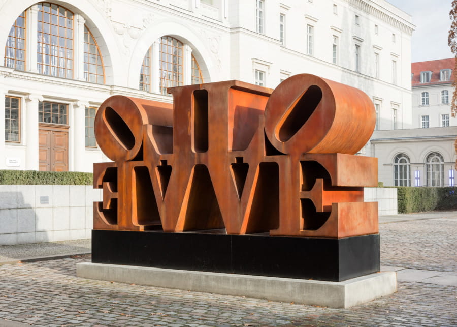 Corten Steel sculpture LOVE-YouFine