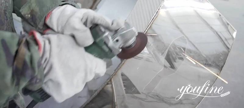 Large stainless steel sculpture process - YouFine Sculpture (2)
