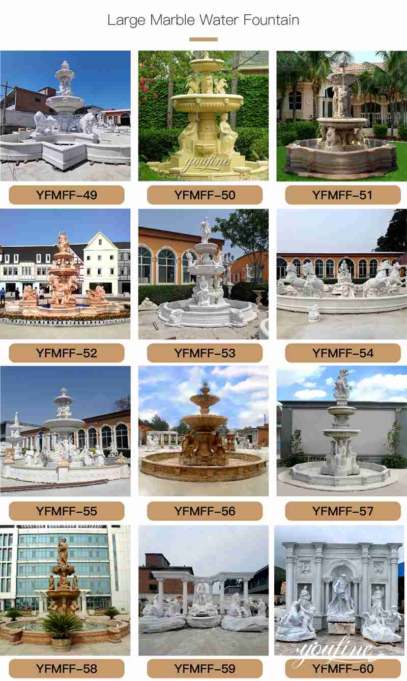 Marble water fountain - YouFine Sculpture