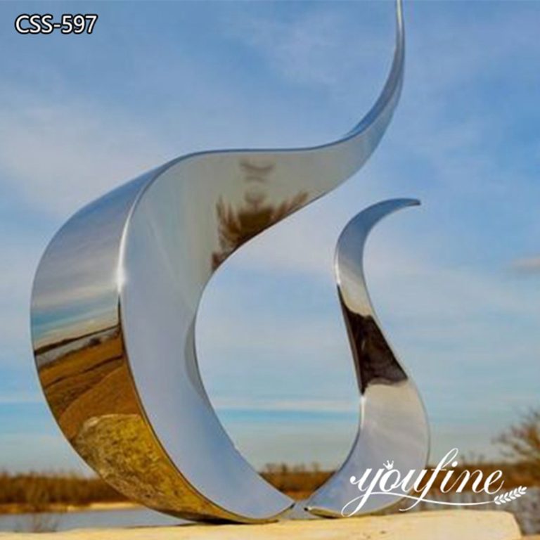 Modern Garden Abstract Outdoor Ring Metal Sculpture for Sale CSS282