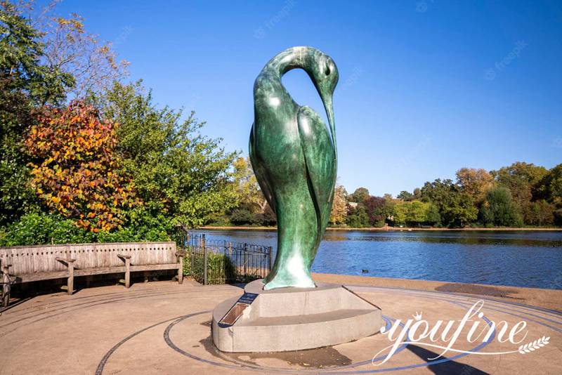 Details of Bronze Garden Statue: