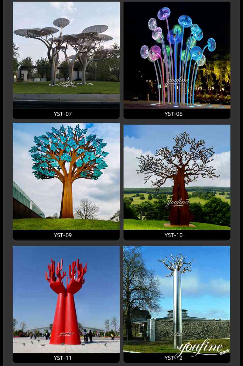 Stainless Steel Tree Sculpture- YouFine Sculpture (1)