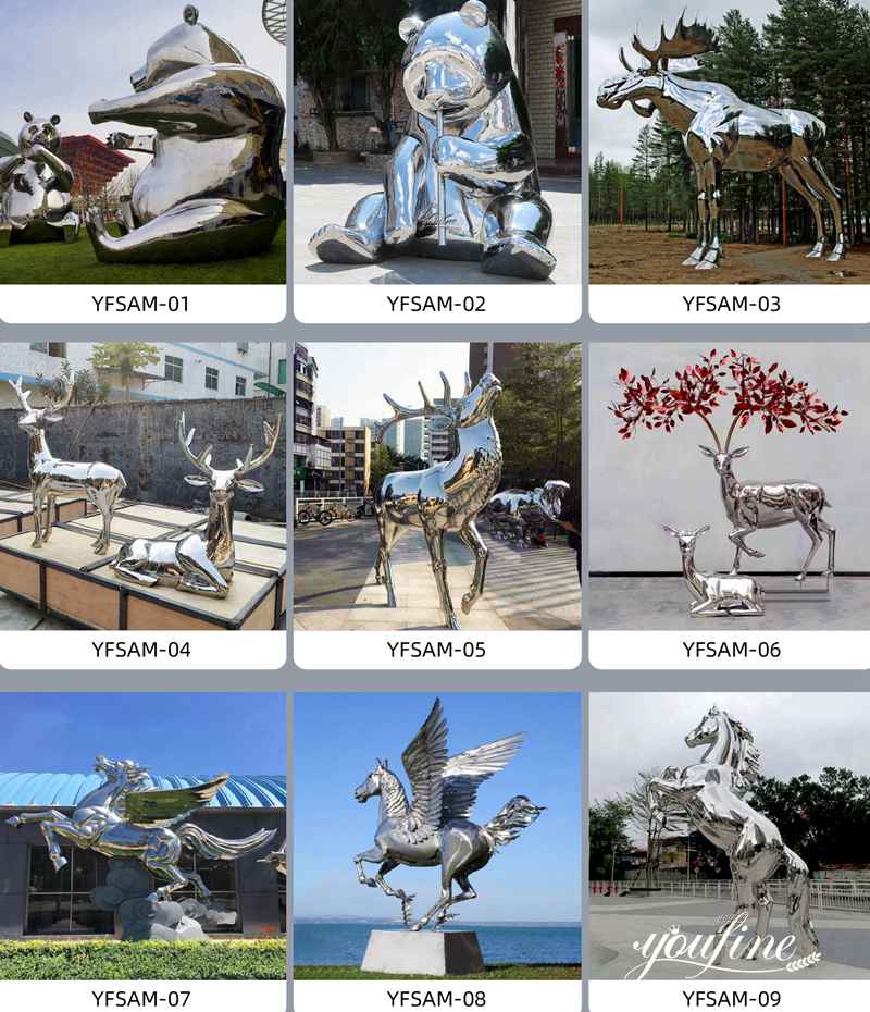 Stainless steel animal sculpture - YouFine Sculpture (1)