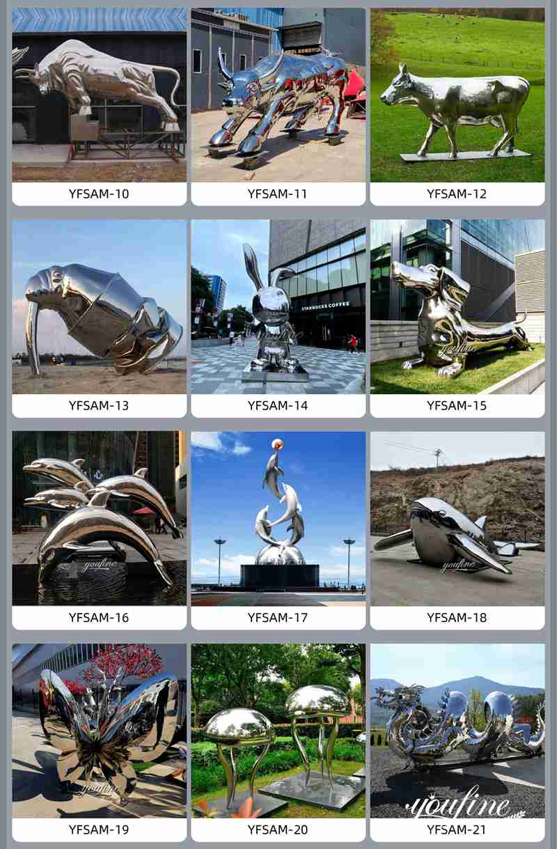 Stainless steel animal sculpture - YouFine Sculpture (2)