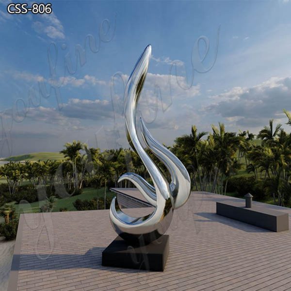 abstract stainless steel sculpture - YouFine Sculpture (1)