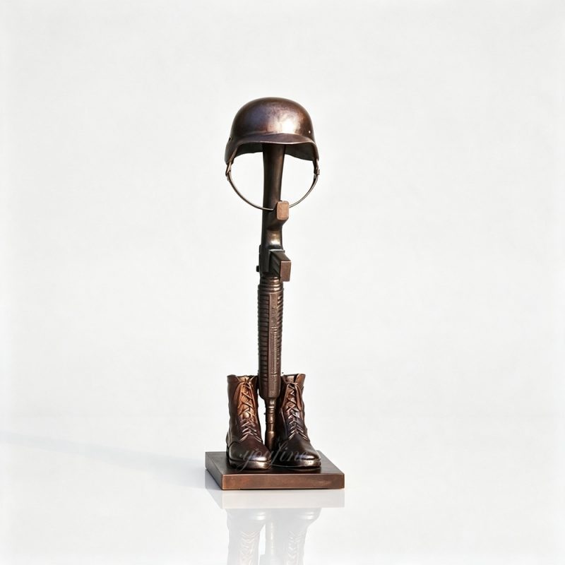 bronze Battlefield Cross Statue