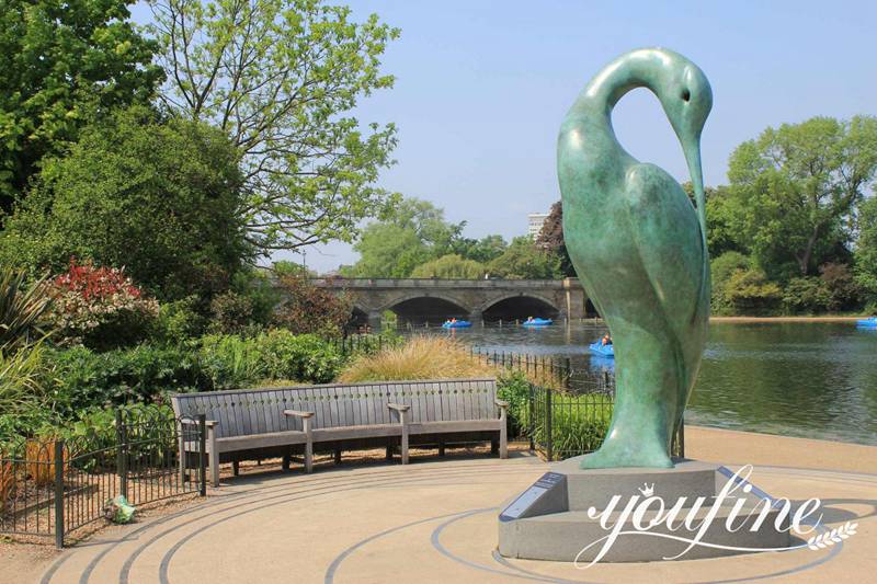 Details of Bronze Garden Statue: