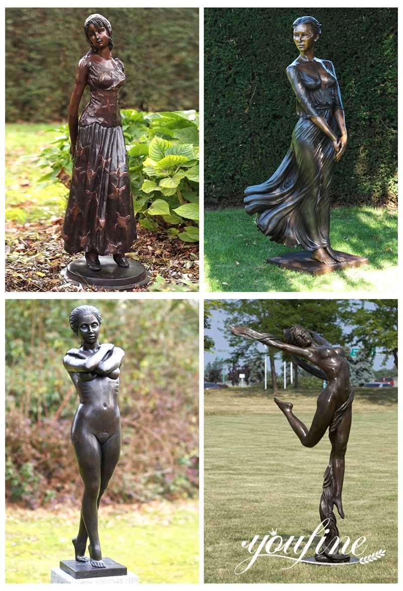 bronze lady statue-YouFine Sculpture