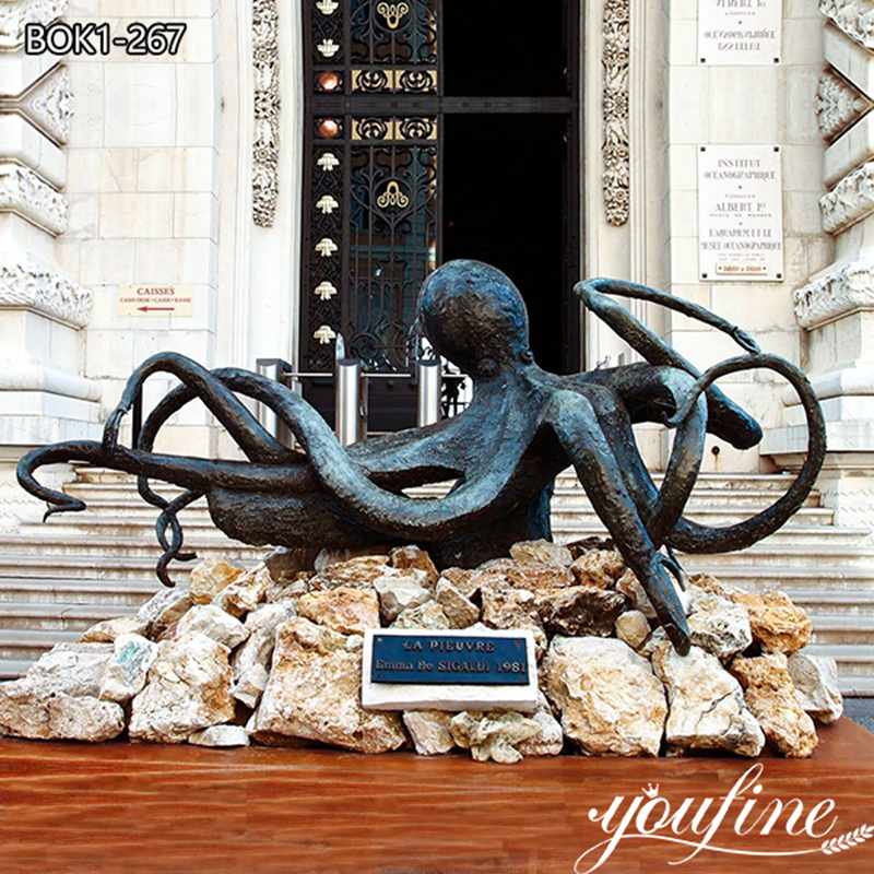 Cast Abstract Bronze Octopus Sculpture Park Animal Art for Sale BOK1-267