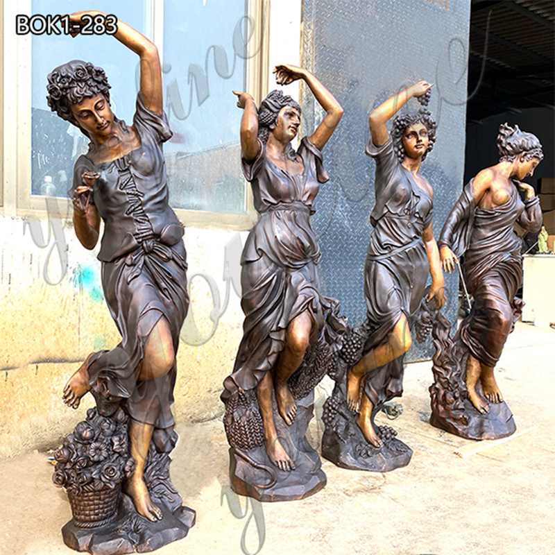 Lifesize Bronze Greek Four Seasons Statues Garden for Sale BOK1283
