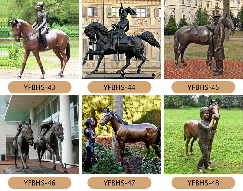 life size bronze horse statue