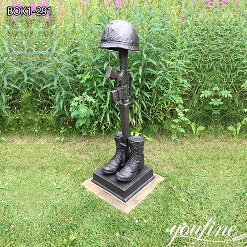 Bronze Garden Battle Cross Statue Military Memorial for Sale BOK1-291