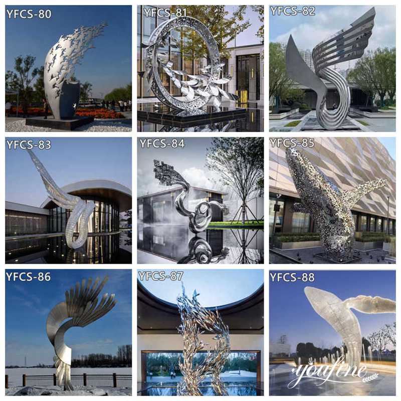 outdoor stainless steel sculpture - YouFine Sculpture (1)