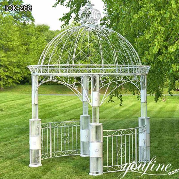 Round Iron Gazebo Details: