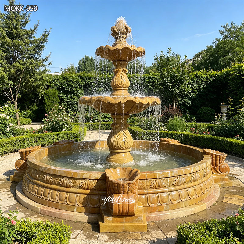Marble 2 Tier Garden Fountain MOKK-959