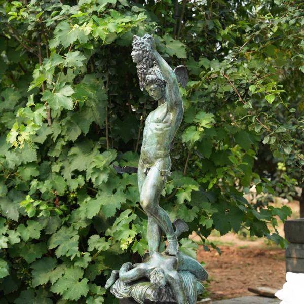 Bronze Perseus Holding  Medusa Head Statue Greek Mythology Art for Sale BOK1-141