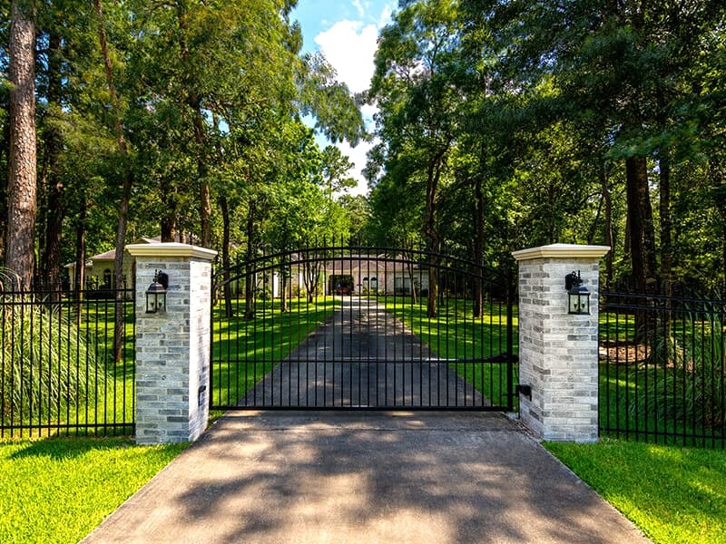 Iron cheap gates for driveways-YouFine Sculpture