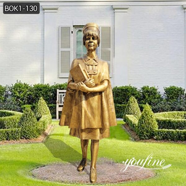 Lifesize bronze garden sculpture-YouFine Sculpture