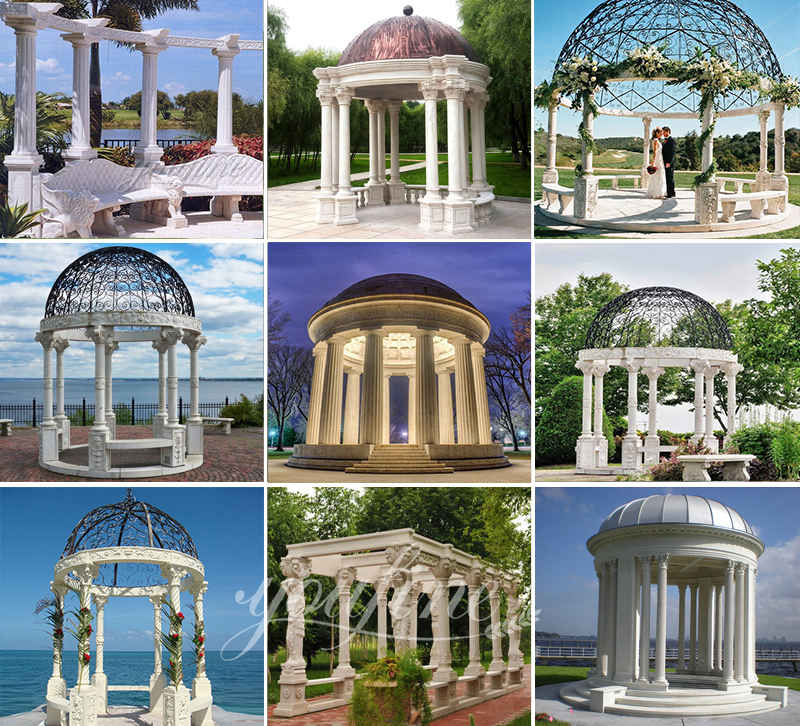 Marble gazebo - YouFine Sculpture