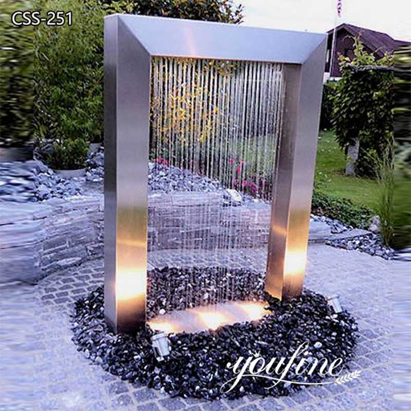 Most Poplar Stainless Steel Water Feature Fountain for Modern Outdoor 