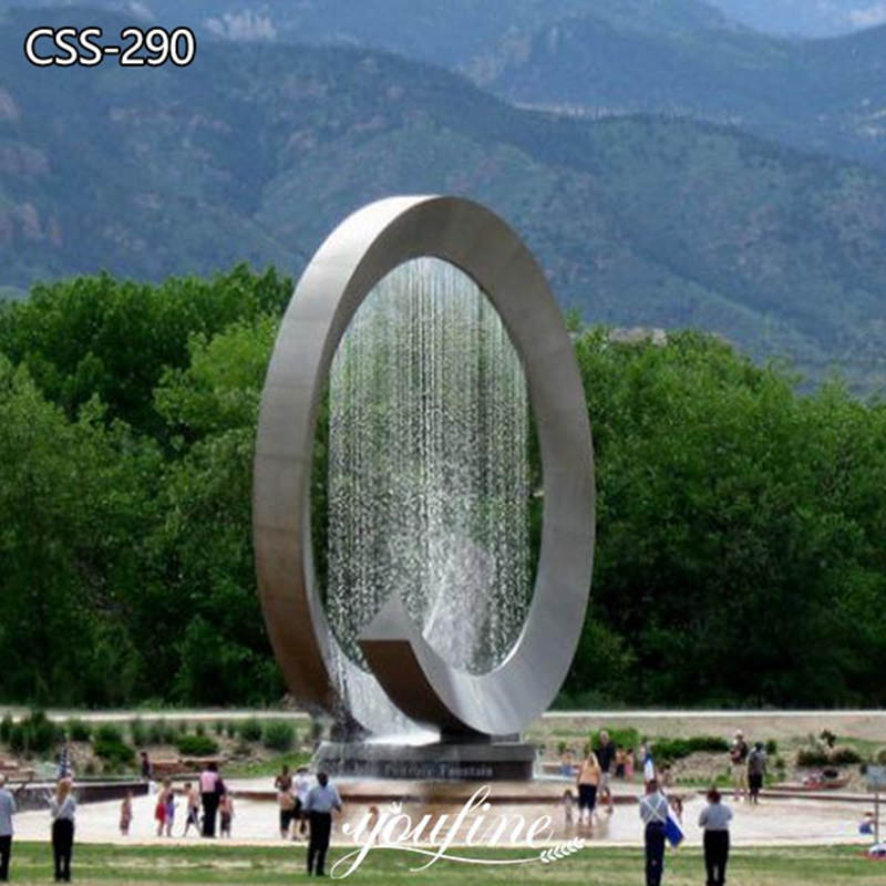 Public Art Stainless Steel Garden Water Features Supplier CSS-290