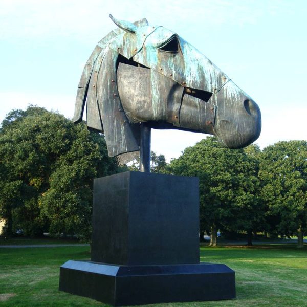  Large Bronze Horse Head Sculpture BOKK-906