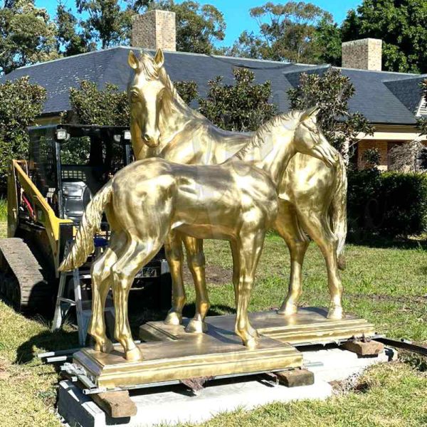 bronze horse garden statue-YouFine Sculpture