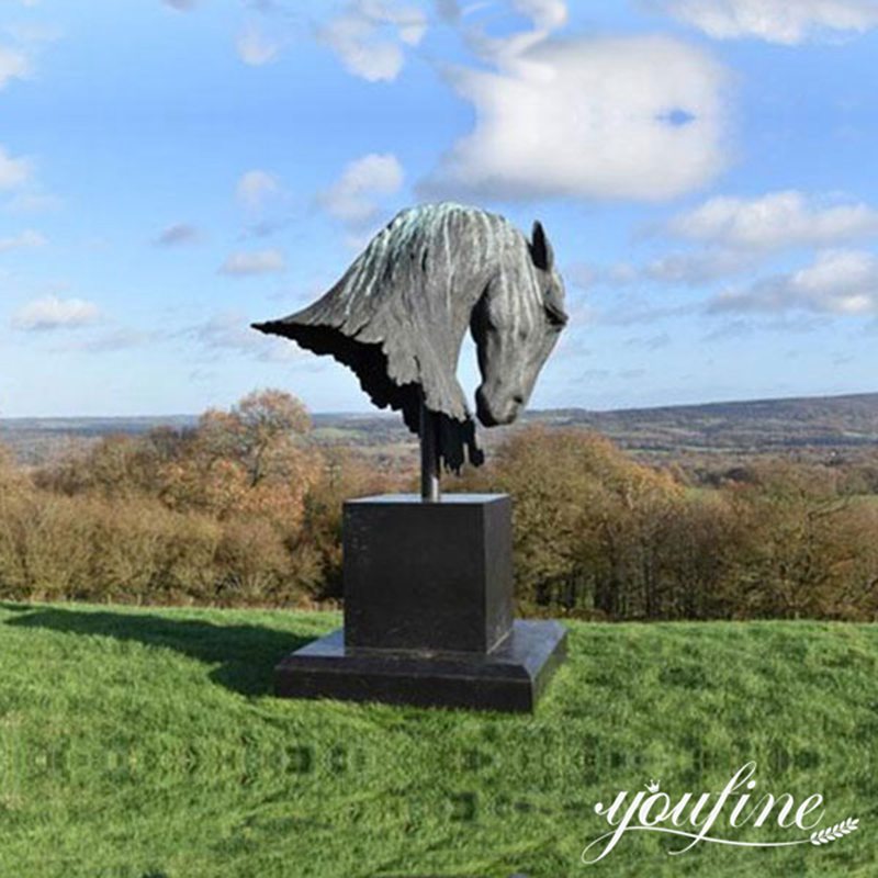 bronze horse head sculpture-YouFine Sculpture