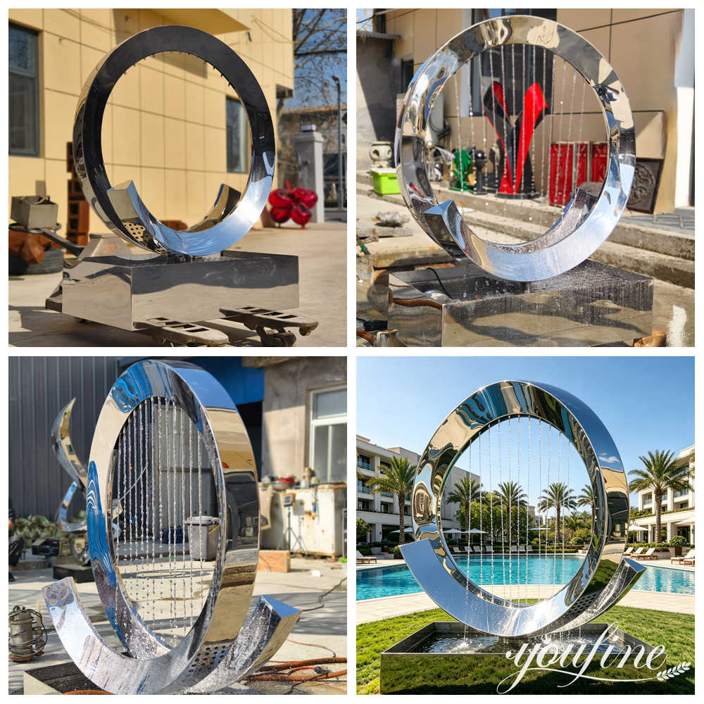 finished large fountain sculpture