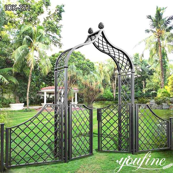 Wrought Iron Garden Gate Arch for Sale IOK-271