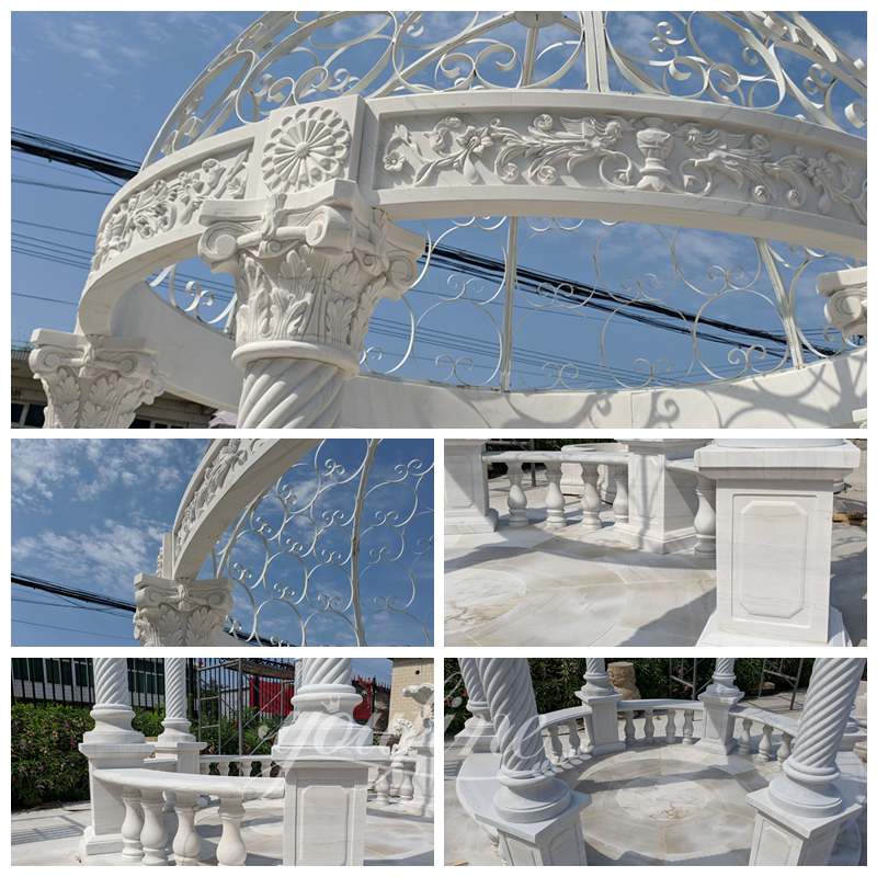 marble garden gazebo - YouFine Sculpture