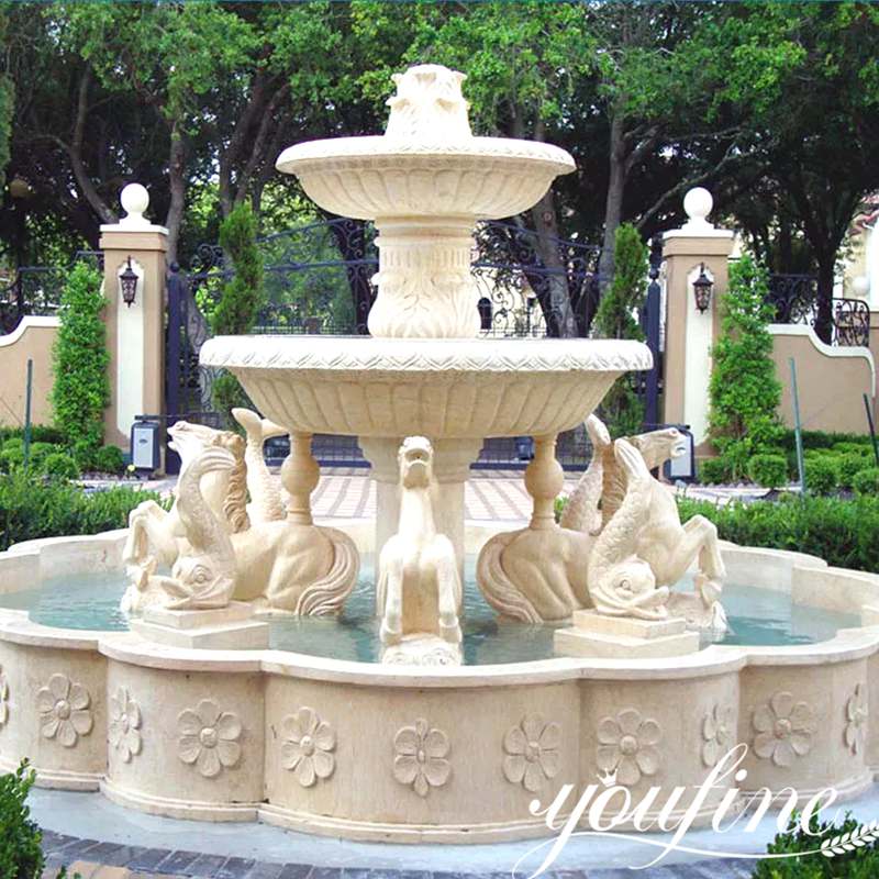 marble water fountain indoor-YouFine Sculpture (2)