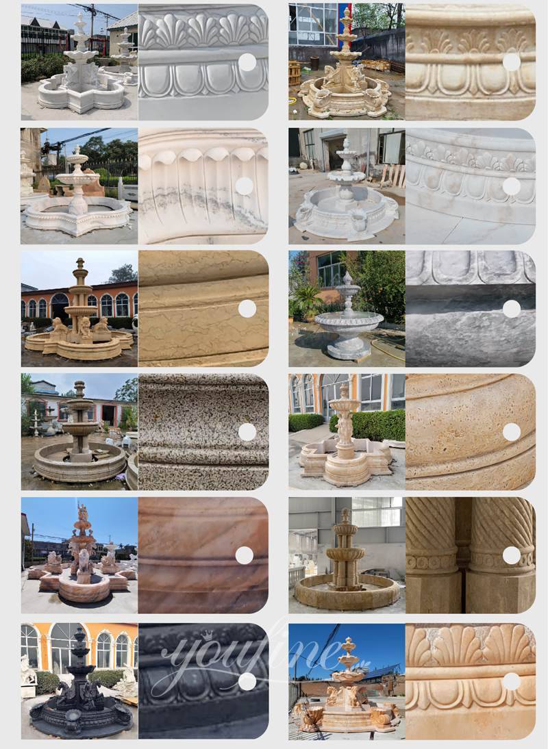 marble water fountain options - YouFine Sculpture