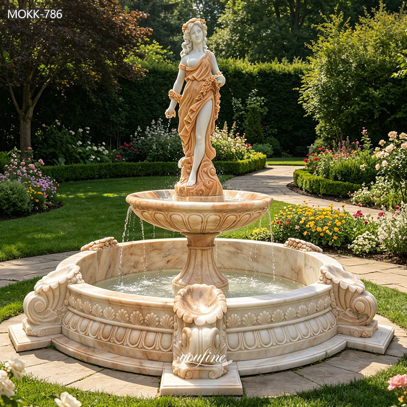 Marble Standing Female Water Statue MOKK-786