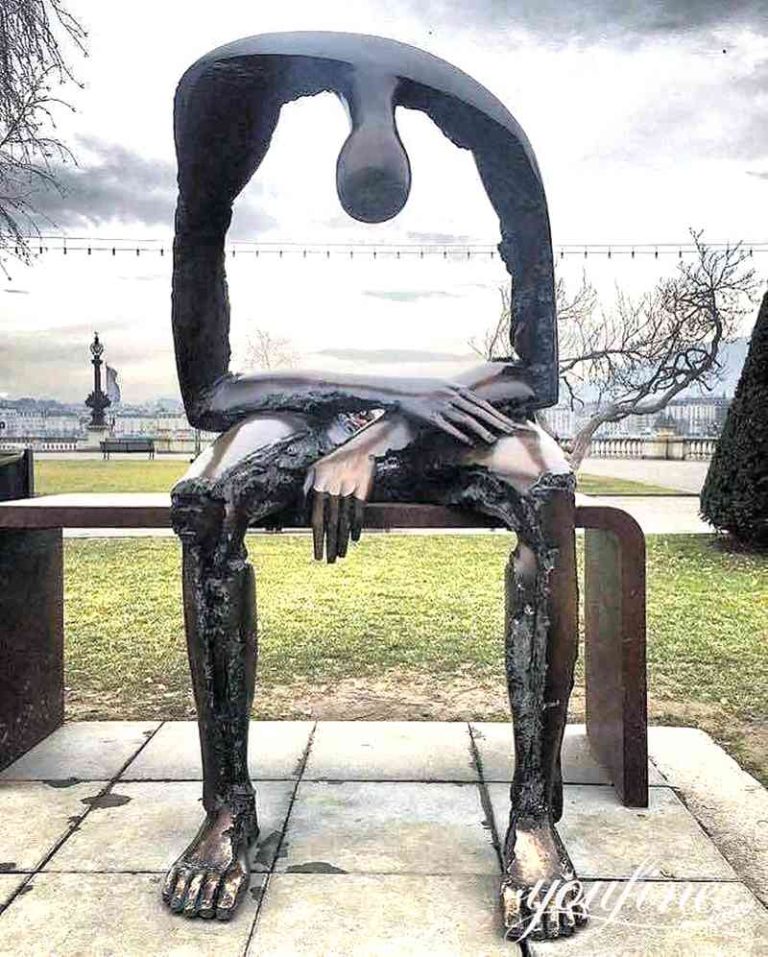 Bronze Melancholy Sculpture Grief Statue Garden Art for SaleYouFine