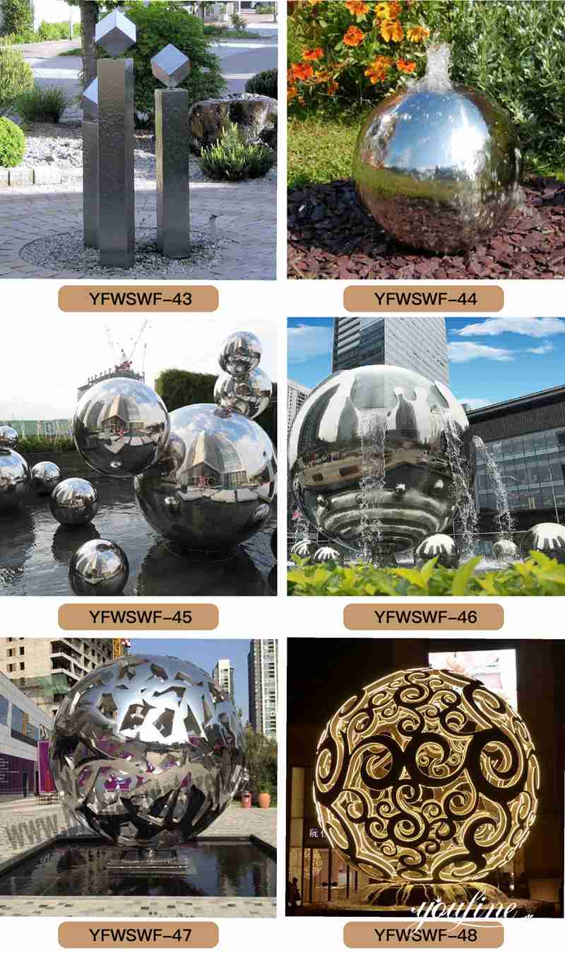 metal water feature fountain - YouFine Sculpture (2)