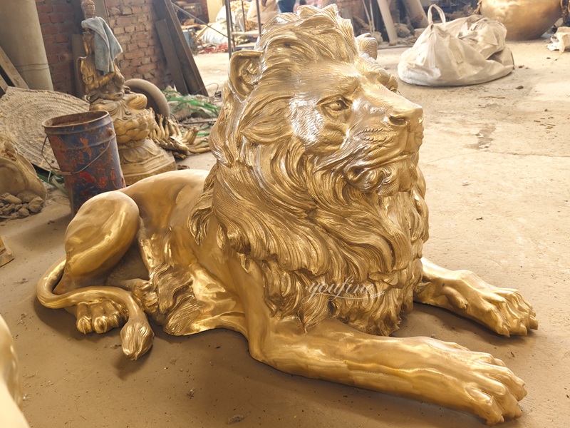 polish Large bronze Lion Sculpture
