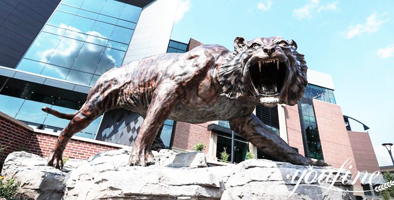 sitting tiger statue-YouFine Sculpture