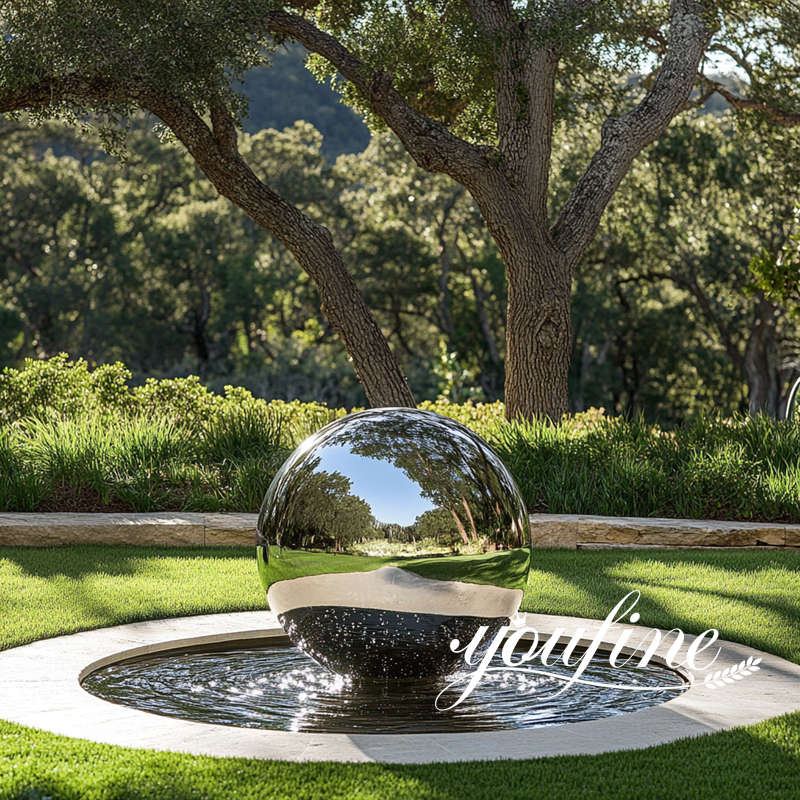 stainless steel ball fountain