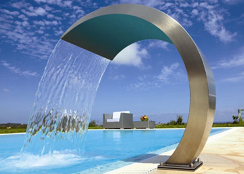 stainless steel water feature - YouFine Sculpture