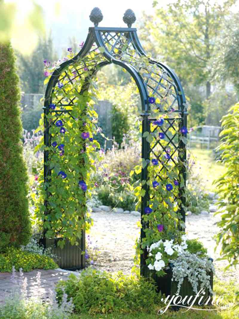 tall-wrought-iron-garden-gate-YouFine-Sculpture