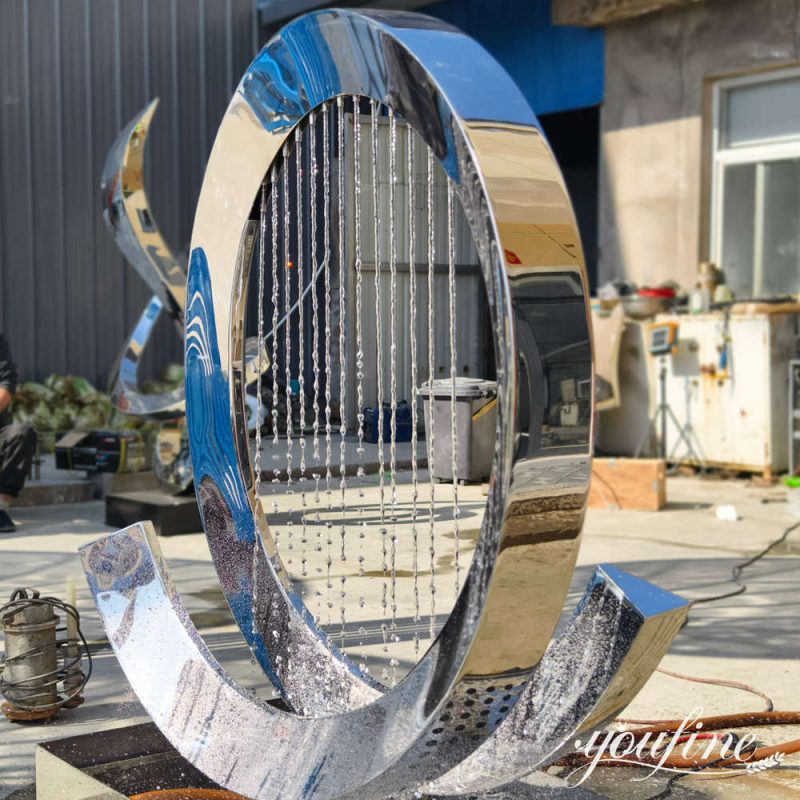 water testing of stainless steel fountain