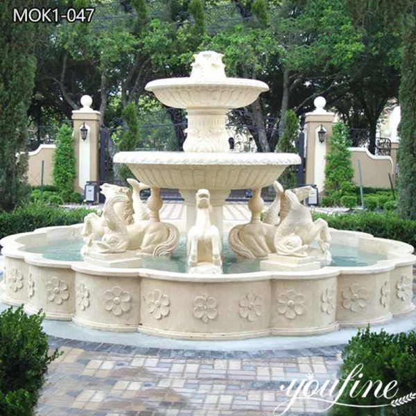 white marble fountains-YouFine Sculpture
