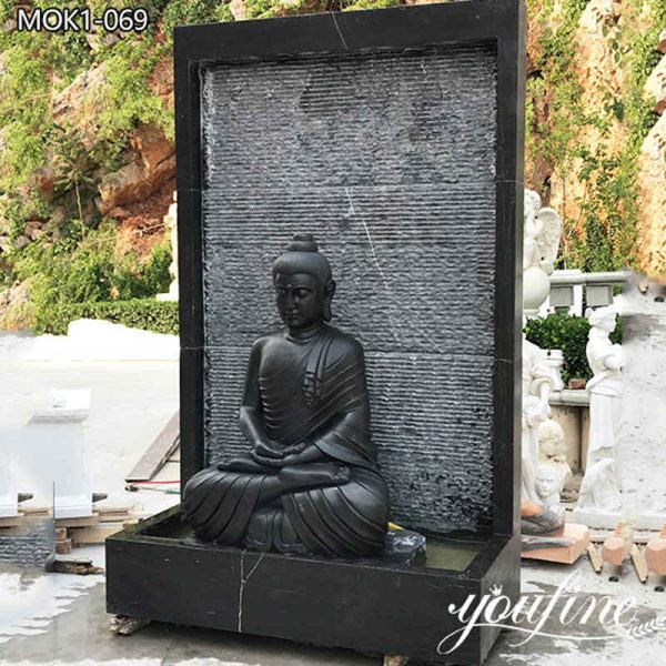 Black Marble Large Outdoor Buddha Statue Supplier MOK1-069 (2)