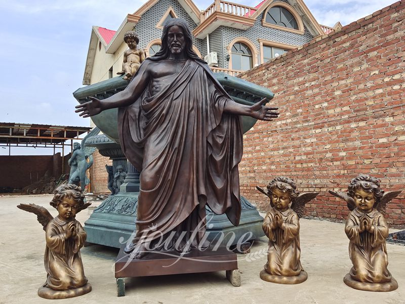 Bronze Jesus Statue with Open Hands (3)