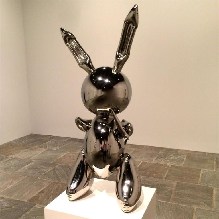 Famous artist jeff koons stainless steel rabbit sculpture YouFine
