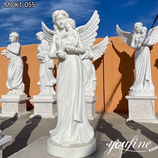 Marble Angel Sculpture Classical Art for Garden for Sale MOK1-055 (2)